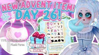 ADVENT DAY 26 OUT NOW We Get MORE TTYL Set Piece ITEMS New TTYL PURSE 🏰 Royale High ADVENT [upl. by Spanos]