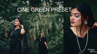 Outdoor Portrait Photography Preset l Photoshop Cine Green Preset XMP Free Download [upl. by Cyrilla]