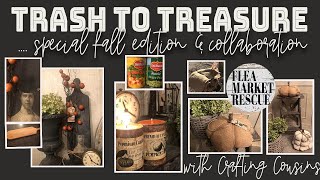 HALLOWEEN FALL DIY HOME DECOR PROJECTSTRASH TO TREASURE FALL DECOR FLIP [upl. by Marj376]