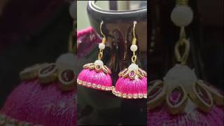 Handmade Silk thread Jhumkas diy latest trending ASGFASHIONTRENDS [upl. by Gainor]