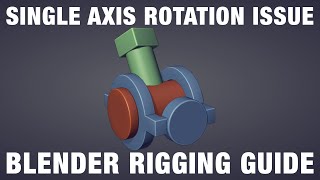 Single Axis Rotation Order Issue  Blender Rigging Guide [upl. by Ahserak204]