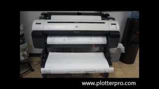 Canon ImagePrograf IPF760 wide format printer plotter stacker demo from Professional Plotter [upl. by Pamella153]