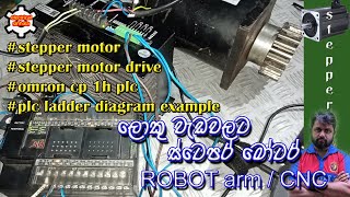 stepper motor with plc  electrical sinhala [upl. by Lleval]