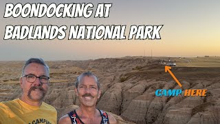 FREE CAMPING AT BADLANDS NATIONAL PARK  WALL SOUTH DAKOTA [upl. by Anelyak821]