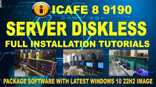 icafe 8 9190 Diskless Full Tutorials [upl. by Zannini227]