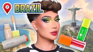 Trying A Full Face Of Makeup From BRAZIL 🇧🇷 [upl. by Enyamrahc376]