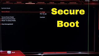 How to enable Secure Boot in GIGABYTE B450m Motherboard [upl. by Ahsenot]