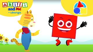 SQUARE Learn Shapes with Akili  Learn New Words With Akili and Me  African Educational Cartoons [upl. by Athene]