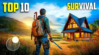 Top 10 Best SURVIVAL Games for Android 2024  High Graphics OfflineOnline [upl. by Gerhan521]