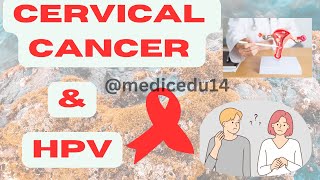 HPV CERVICAL CANCER ampHPV CAUSE SYMPTOMS MANAGEMENT medicedu14hpvvaccine cervicalcancersymptoms [upl. by Oicinoid]