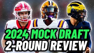 Matt Millers TwoRound 2024 NFL Mock Draft Fantasy Football Landing Spot Analysis [upl. by Dudden259]