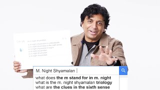 M Night Shyamalan Answers the Webs Most Searched Questions  WIRED [upl. by Esaele]