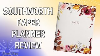 Southworth Paper Planner Review [upl. by Rhines297]