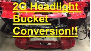 3000GTSTEALTH 2g Headlight Bucket Conversion [upl. by Baelbeer663]