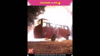 BUS vs CRACKERS Earth fact in telugu shorts [upl. by Rocher]