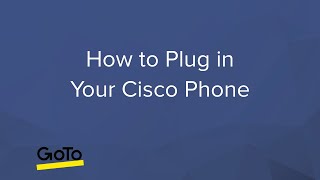 How do I plug in my Cisco phone [upl. by Mayyahk]