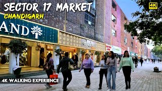 SECTOR 17 MARKET  CHANDIGARH  4K WALKING TOUR  sector17 chandigarh travel2pro shoppingvlog [upl. by Lilith191]