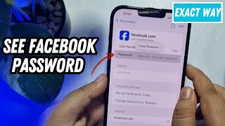 How To Check My Facebook Password On iPhone [upl. by Nalek]