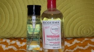 Bioderma vs Sephora Triple Action Cleansing Water [upl. by Bristow410]