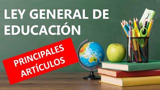 👨‍🏫✍️Ley General de Educación📚📝 [upl. by Stedmann]