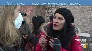 Nuova piazza No Vax quotIl Covid non ci spaventaquot [upl. by Rebmeced]