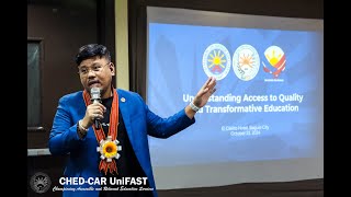 UniFAST OICED Estevez Guides HEIs in CAR on UniFAST Updates [upl. by Rafael]