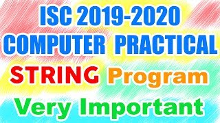 Arrange words based on their Potential  String Program  ISC Computer Science Practical 20192020 [upl. by Luapnhoj]