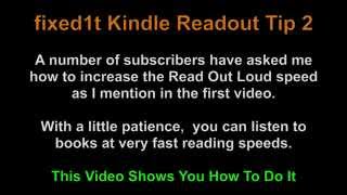 How To Change The Kindle App Text To Speech Read Out Loud Reading Speed [upl. by Lionello]