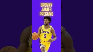 Bronny James Pregame Ritual bronnyjames bronnyjamesjr lakergirls lakers [upl. by Iow]