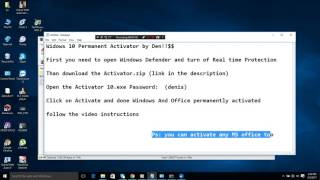 Windows 10 Pro and Home edition Activator PERMANENTLY 122020 100 WORKING [upl. by Ithsav424]