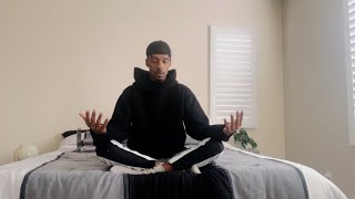 MEDITATE WITH ME IN THE MORNING Quick 5 Minute Meditation Teaching Basic Breath work [upl. by Anaylil]