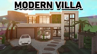 BUILDING A MODERN VILLA IN BLOXBURG [upl. by Boff]