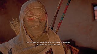 Assassins Creed Origins  New Kid in Town Temple of a Million Years [upl. by Dorelia438]