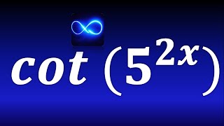 Derivada de cotangente de 5 elevado a 2x Función trigonométrica [upl. by Keraj]