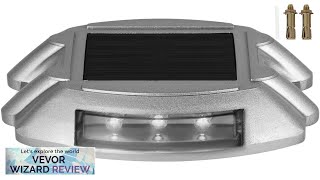 Solar Deck Lights with Swtich Solar Driveway Lights LED Bright White Dock Review [upl. by Asiel900]