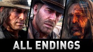 Red Dead Redemption 2  All 4 Endings Good Honor Bad Honor [upl. by Mccord]