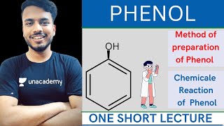 phenols organic chemistry b pharmacy  phenol method of preparation  chemical reaction of phenol [upl. by Camp630]