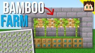 Minecraft Bedrock How To Build an EASY BAMBOO Farm 121 Tutorial [upl. by Anilahs]