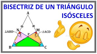 Bisectriz de un triángulo Isósceles [upl. by Adnilim747]