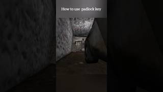 How to car escape with a padlock key granny chapter 1 😰 granny granny3 games shorts [upl. by Stacee]