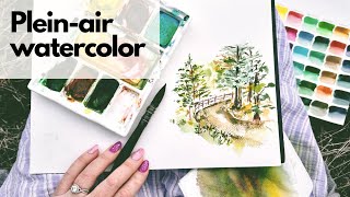 Watercolor pleinair painting tips [upl. by Blancha]