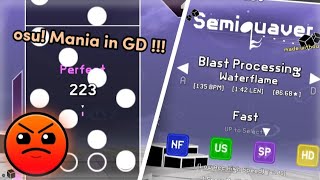 SemiQuaver  Blast Processing  Full Combo w very bad accu  Geometry Dash 22 [upl. by Iridissa]