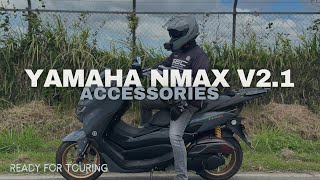 Yamaha Nmax 155 v21  Basic Upgrades  Touring Set Up  Accessories [upl. by Gearard]