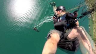 paragliding accident fall into the canopy  slow motion [upl. by Eelan]