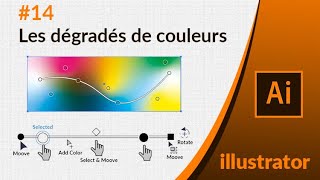 Illustrator CC  14  Maîtriser les dégradés de couleurs [upl. by Bucher]