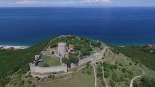 Platamon Castle  PieriaGreece  AerialDrone [upl. by Paymar]