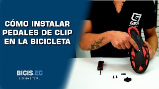 Cómo instalar pedales de clip en la Bicicleta  BicisEc [upl. by Esilahs]