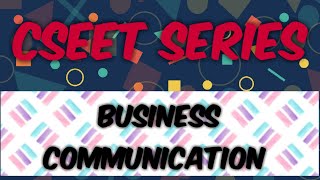 CSEET Series  English Grammar and its Usage  Business Communication [upl. by Joliet400]