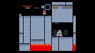 Super Mario World Snes gameplay walkthrough  Stage 17 Lemmys Castleboss [upl. by Nart]