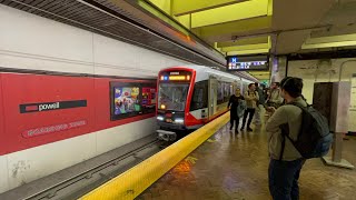 New N Line train at Powell St Station [upl. by Gnaoh736]